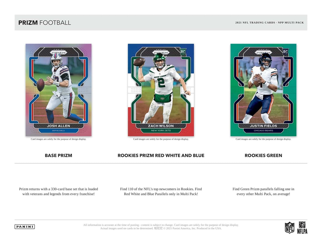 2021 Panini Prizm Football NFL Cello Multi Pack