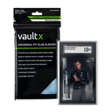 Vault X Universal Fit Slab Sleeves for Graded Cards - 100 Sleeves Vault X
