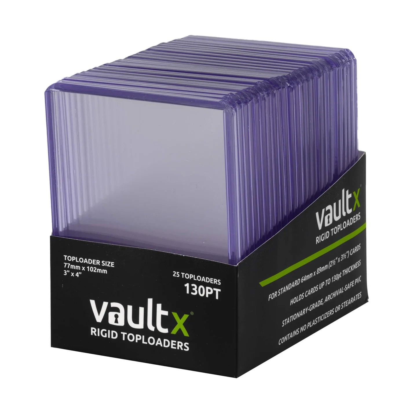 Vault X Rigid Toploaders 130pt (25 Pack)