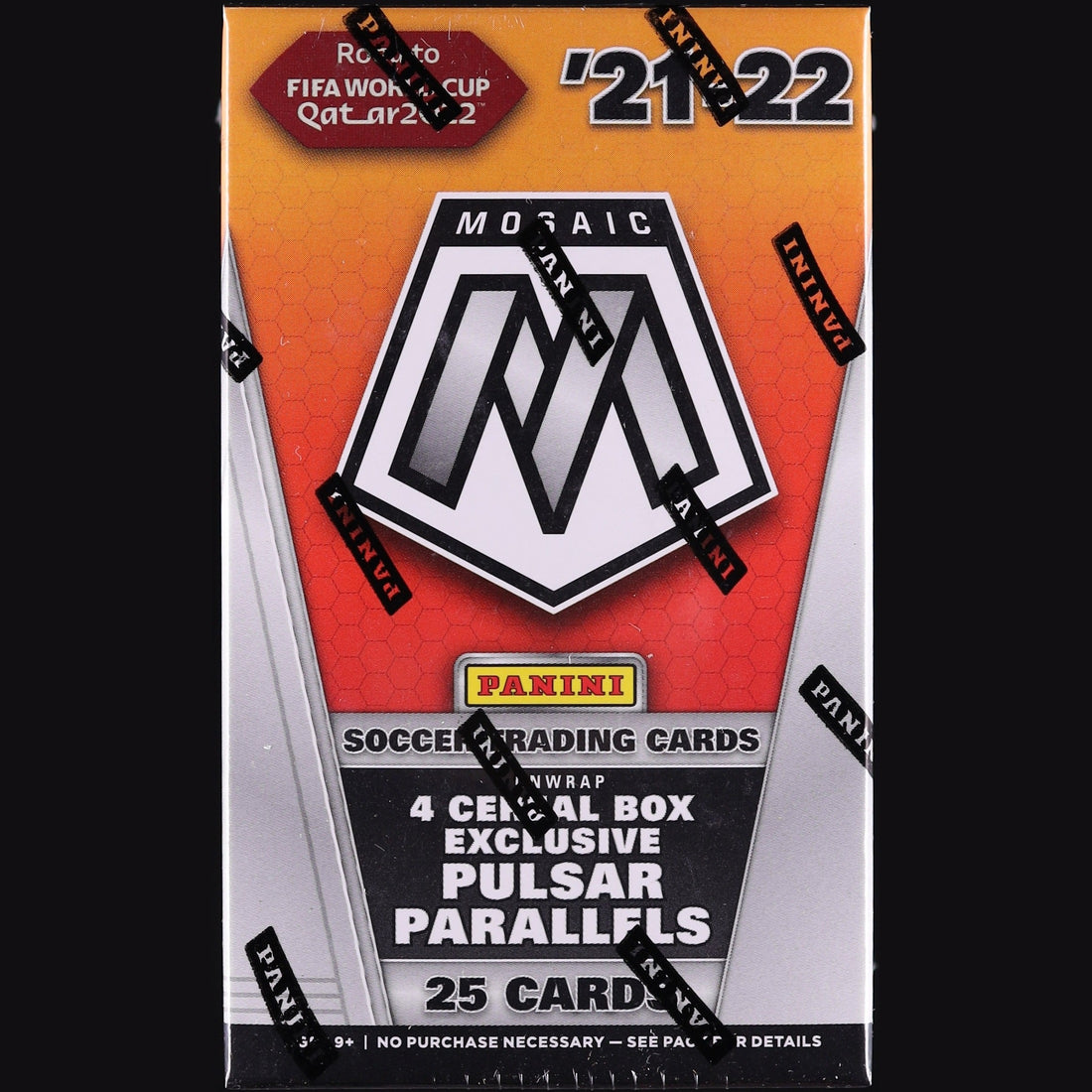 2021-22 Panini Mosaic Road to FIFA World Cup Soccer Cereal Box