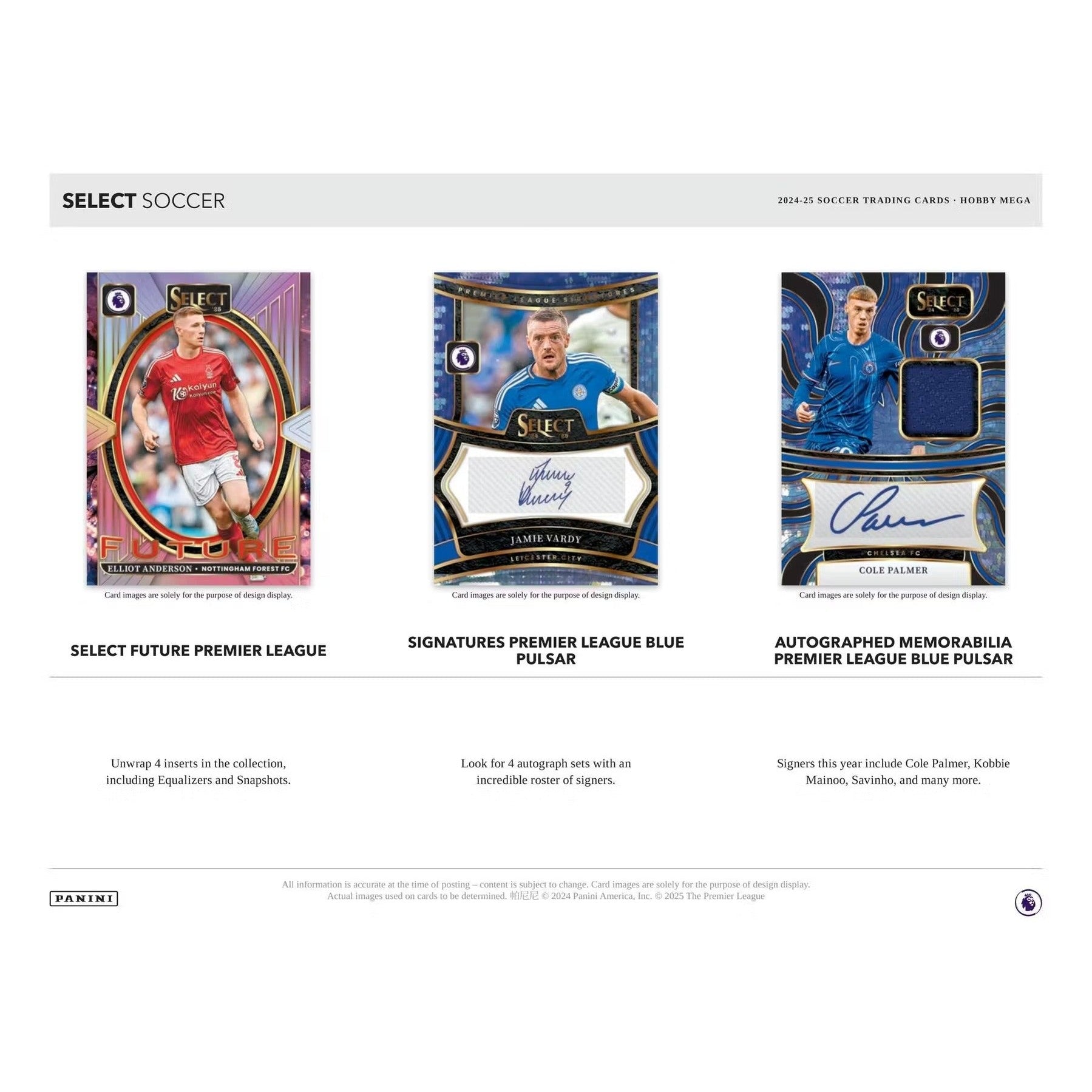 2024-25 Panini Select EPL Soccer Hobby Mega Box get-sports-cards