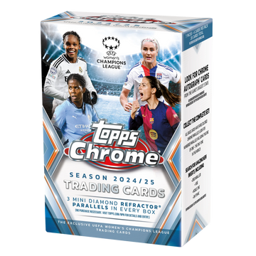 2024-25 Topps Chrome UEFA Women's Champions League Blaster Value Box