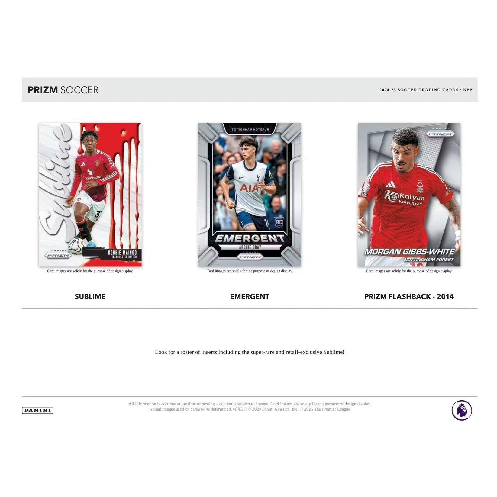 2024-25 Panini Prizm Premier League Soccer Retail Box