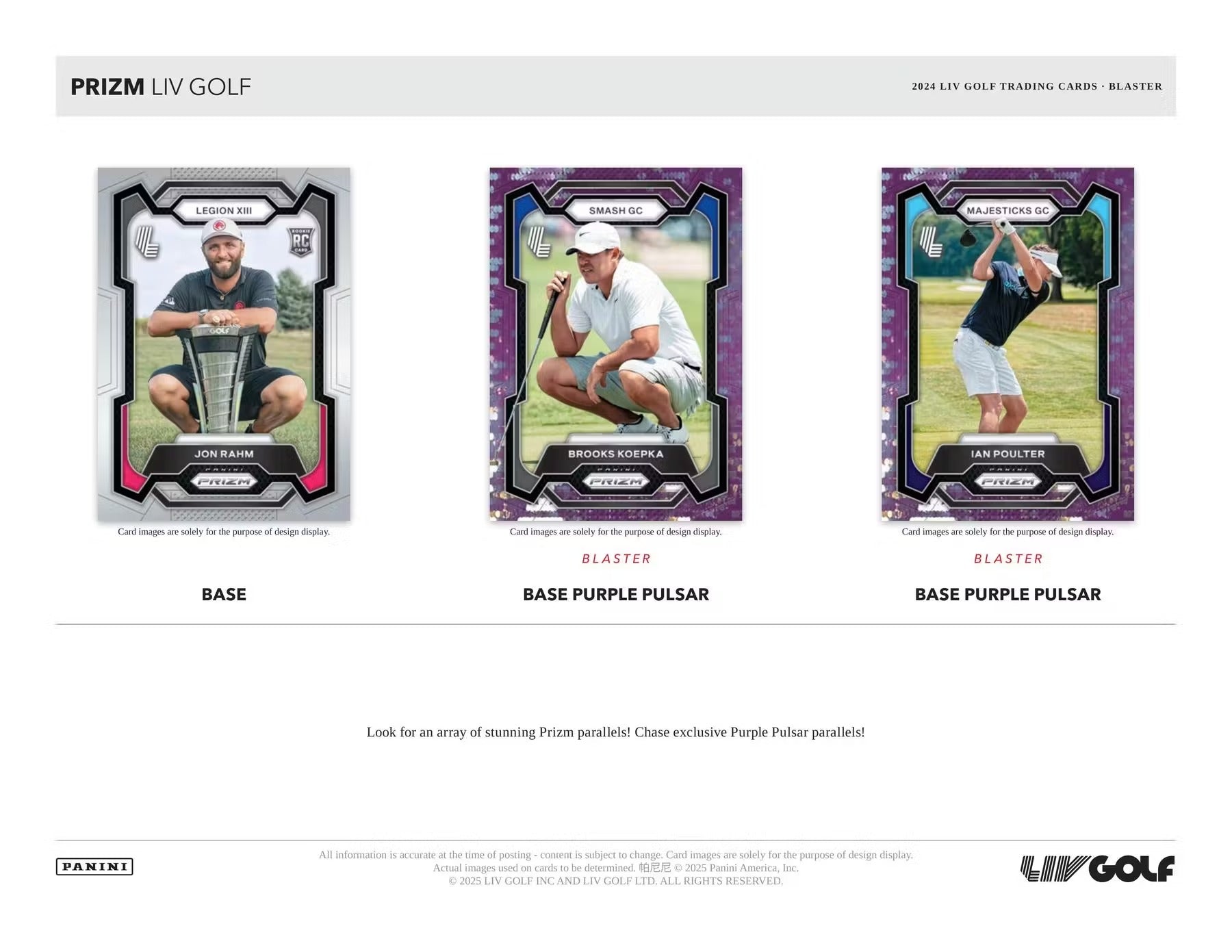 2024 Panini Prizm LIV Golf Blaster Box
