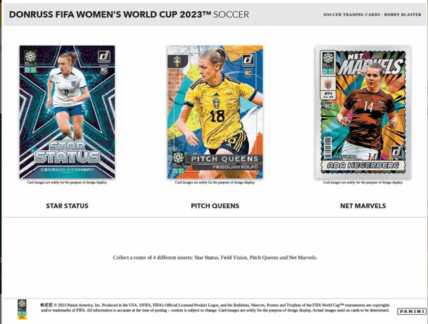 2023 Panini Donruss FIFA Women's World Cup Soccer Hobby Blaster Box