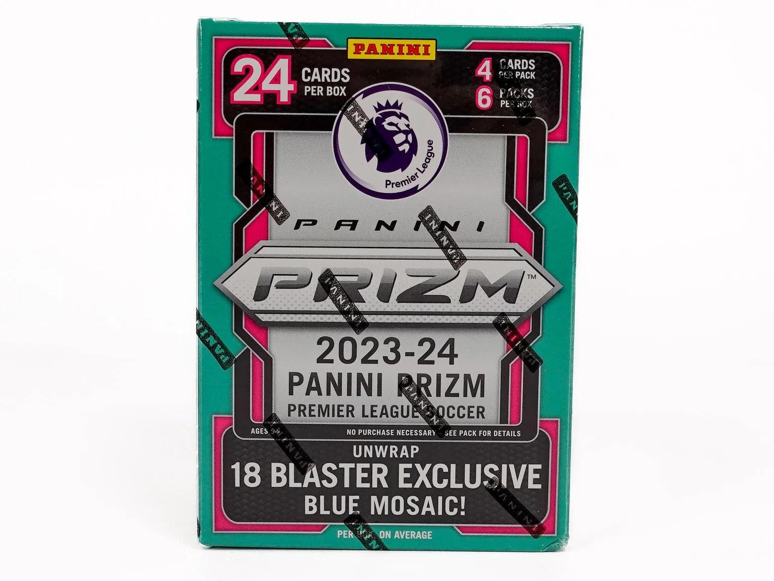 2023/24 Panini Prizm Premier League EPL Soccer Hobby Blaster Box (Blue Mosaic Prizms!) 