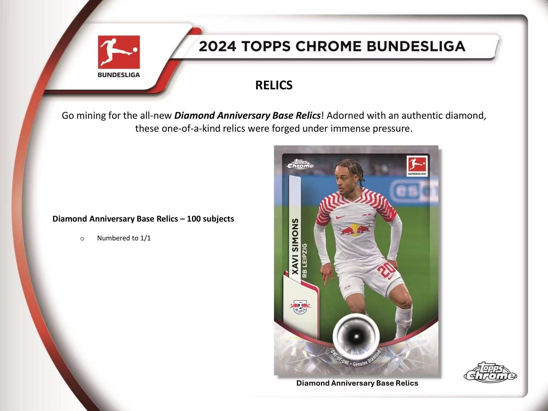 2023-2024 Topps Chrome Bundesliga Soccer Hobby Box 