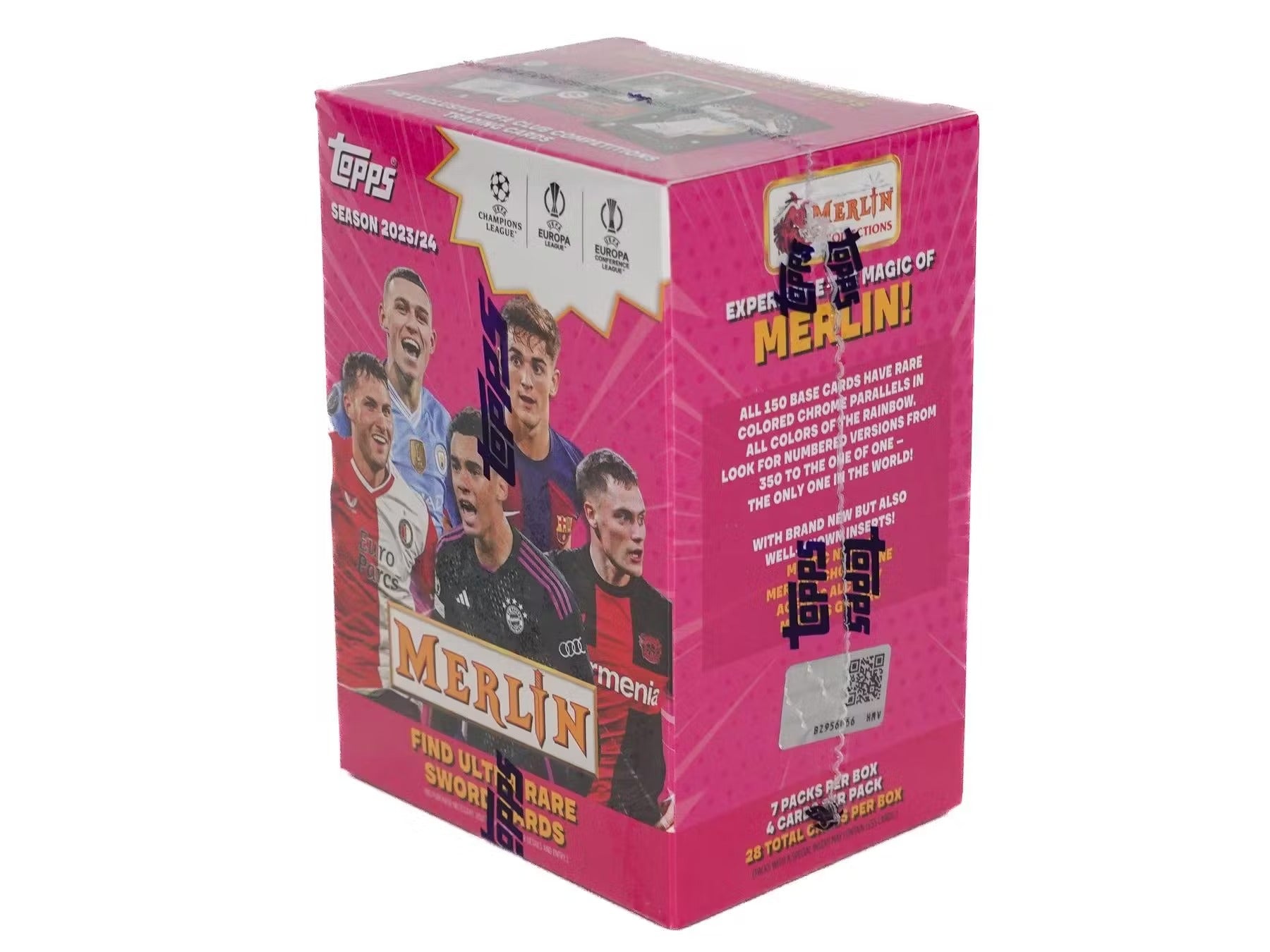 2023-24 Topps UEFA Club Competitions Merlin Chrome Football Soccer Blaster Box