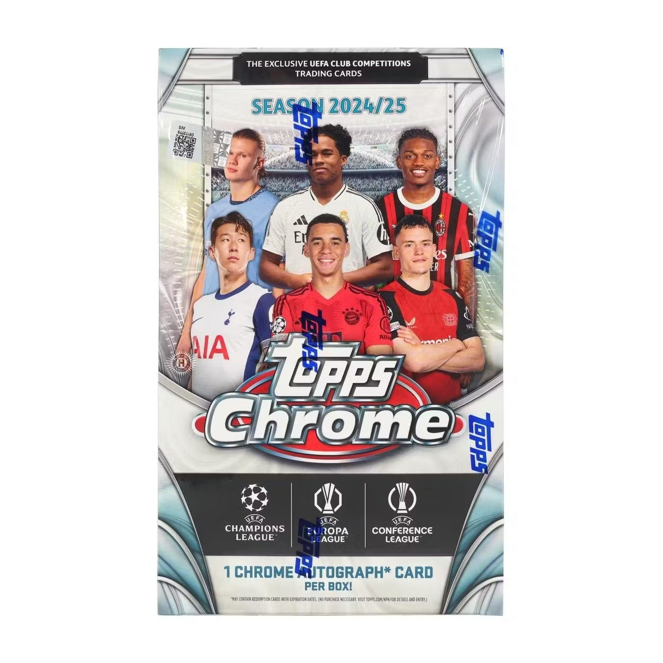 2024-25 Topps Chrome UEFA Club Competitions Soccer Hobby Box