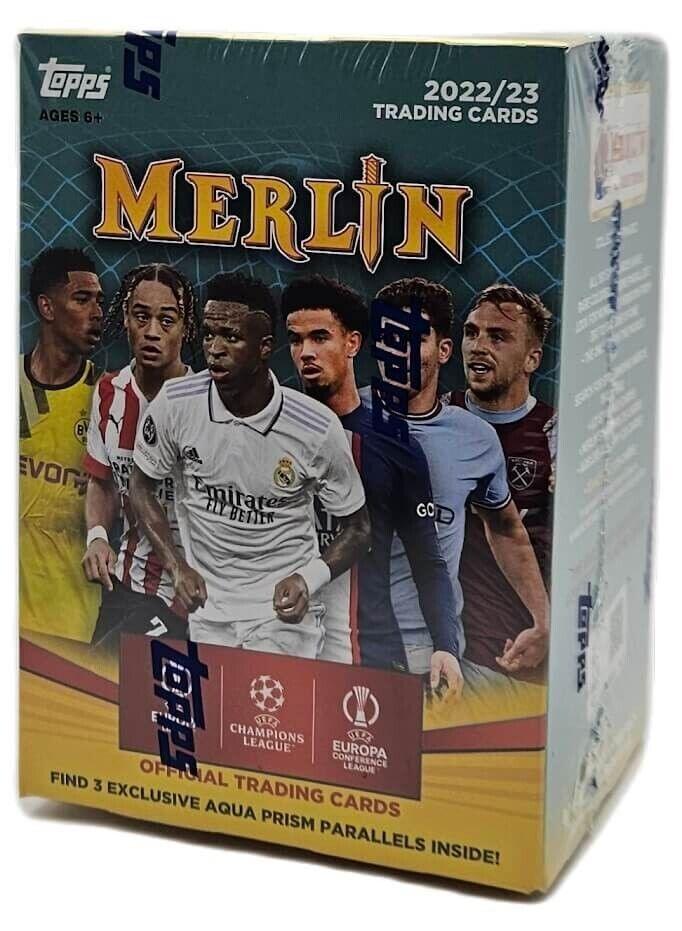 22-23 Topps UEFA Club Competitions Merlin Chrome Blaster Box Soccer 