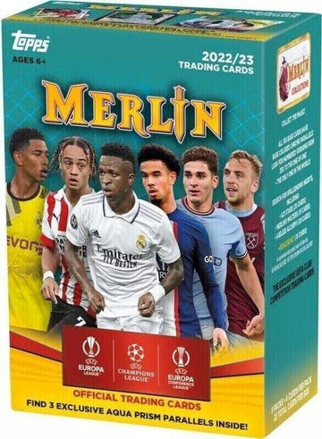 22-23 Topps UEFA Club Competitions Merlin Chrome Blaster Box Soccer 