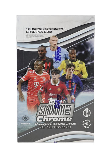 22-23 Topps UEFA UCC Stadium Club Chrome Hobby Box Soccer Trading Cards