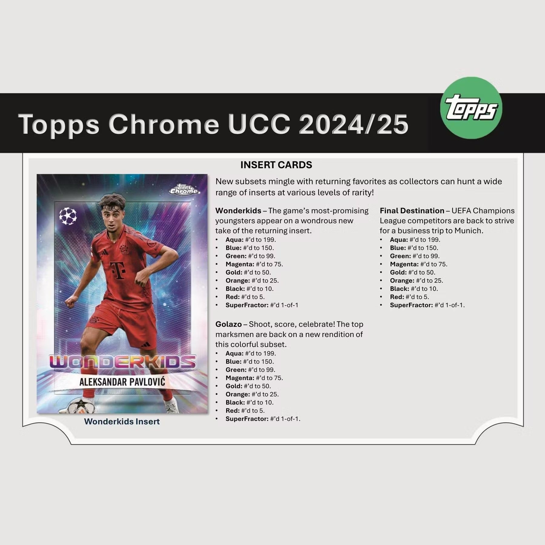 2024-25 Topps Chrome UEFA Club Competitions Blaster Box