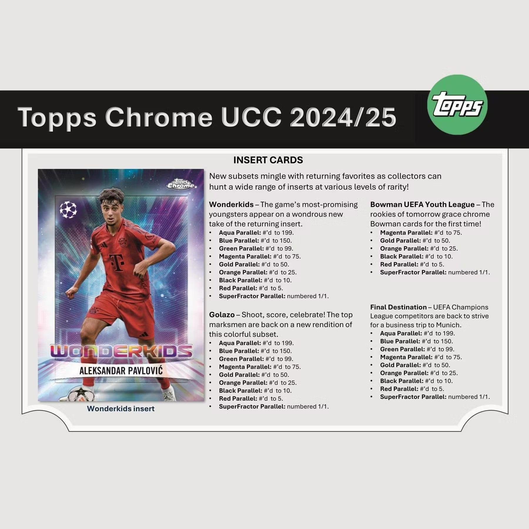 2024-25 Topps Chrome UEFA Club Competitions Soccer Hobby Box