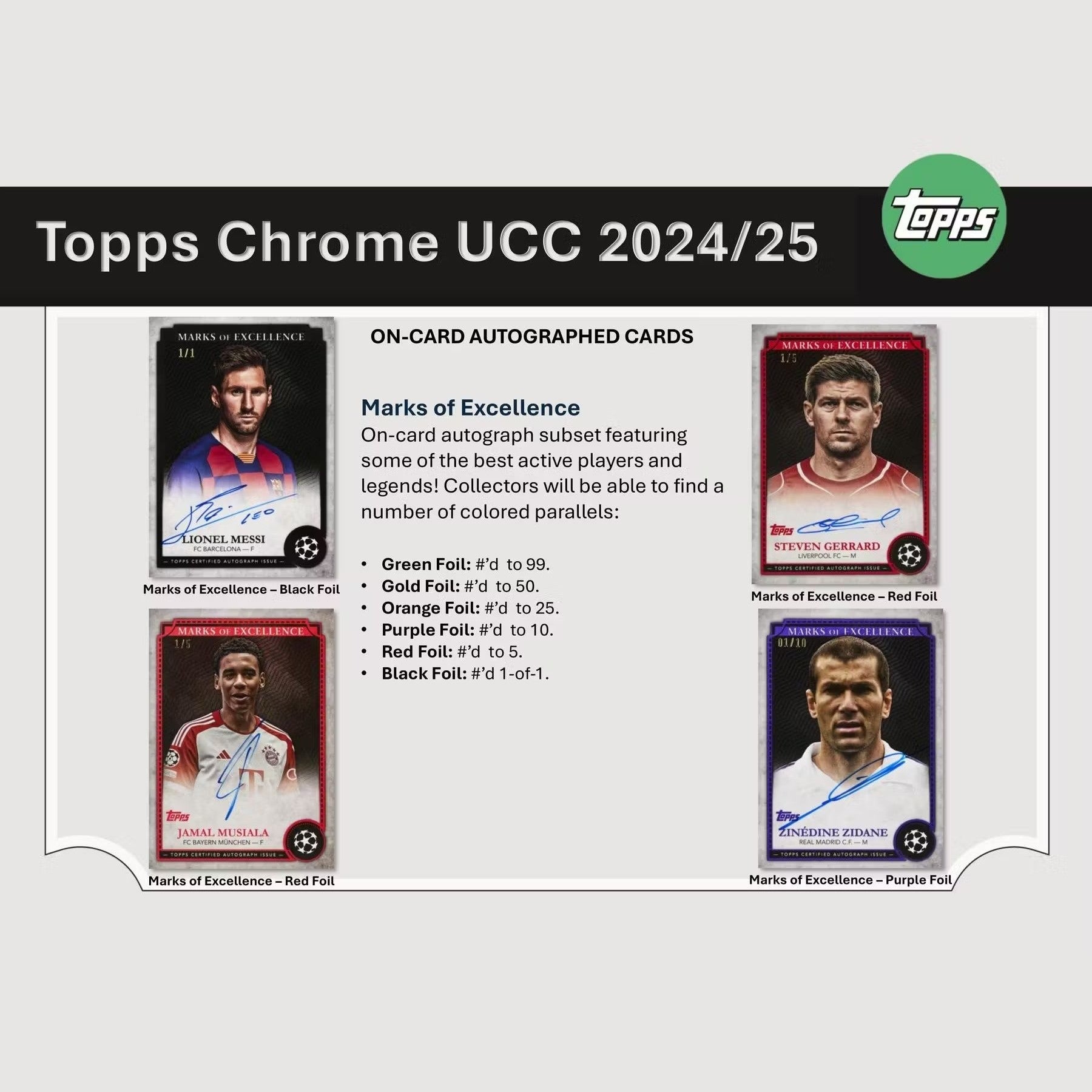 2024-25 Topps Chrome UEFA Club Competitions Soccer Hobby Box