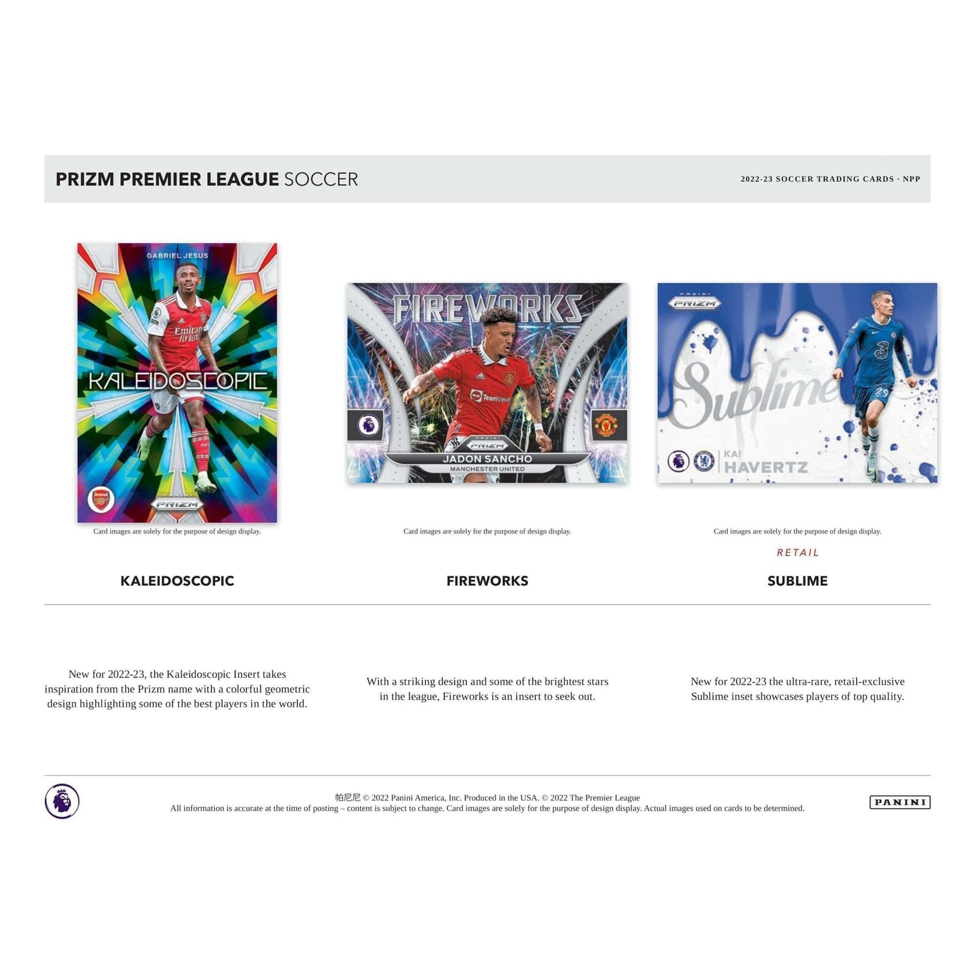 2022-2023 Panini Prizm Premier League EPL Soccer Retail Box