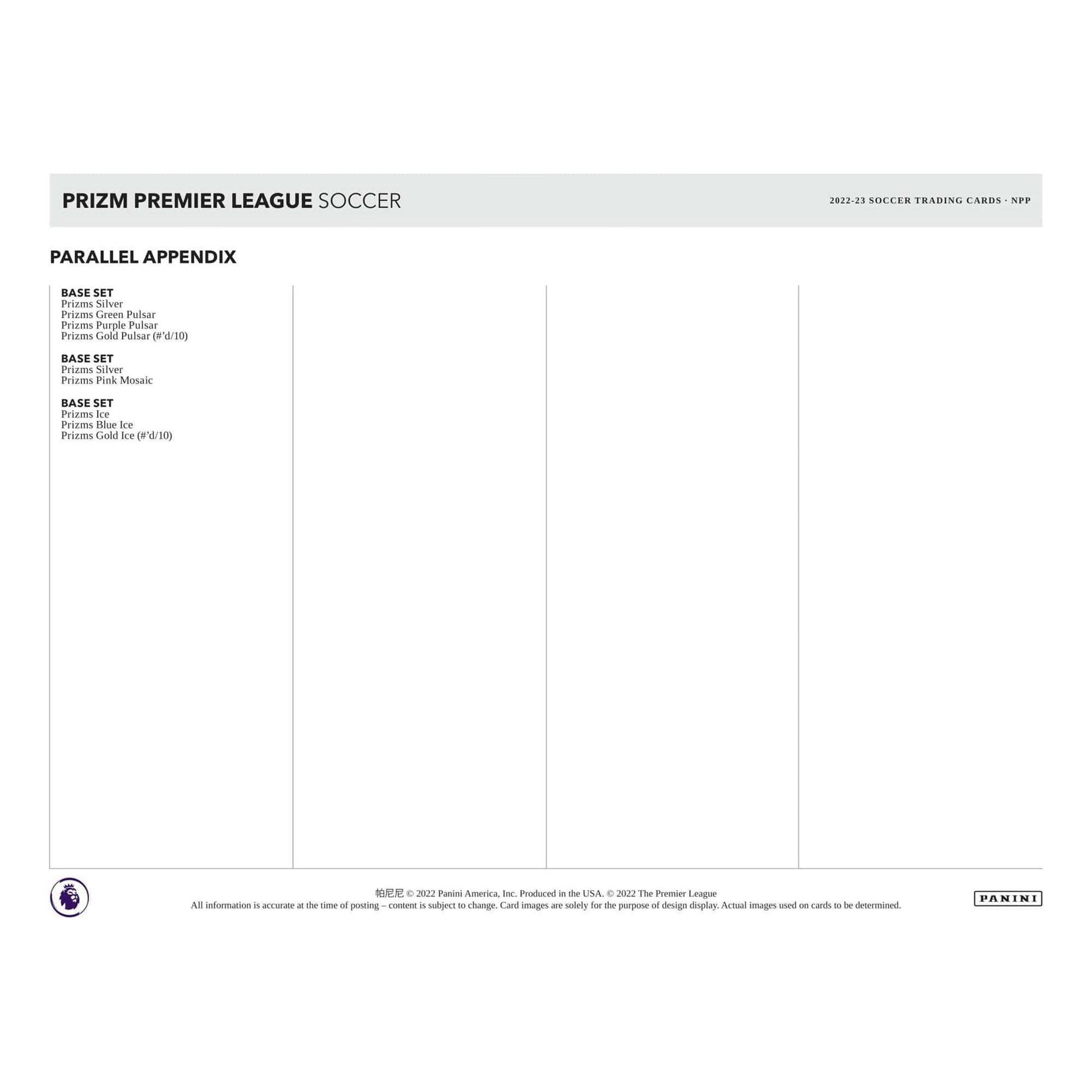 2022-2023 Panini Prizm Premier League EPL Soccer Retail Box