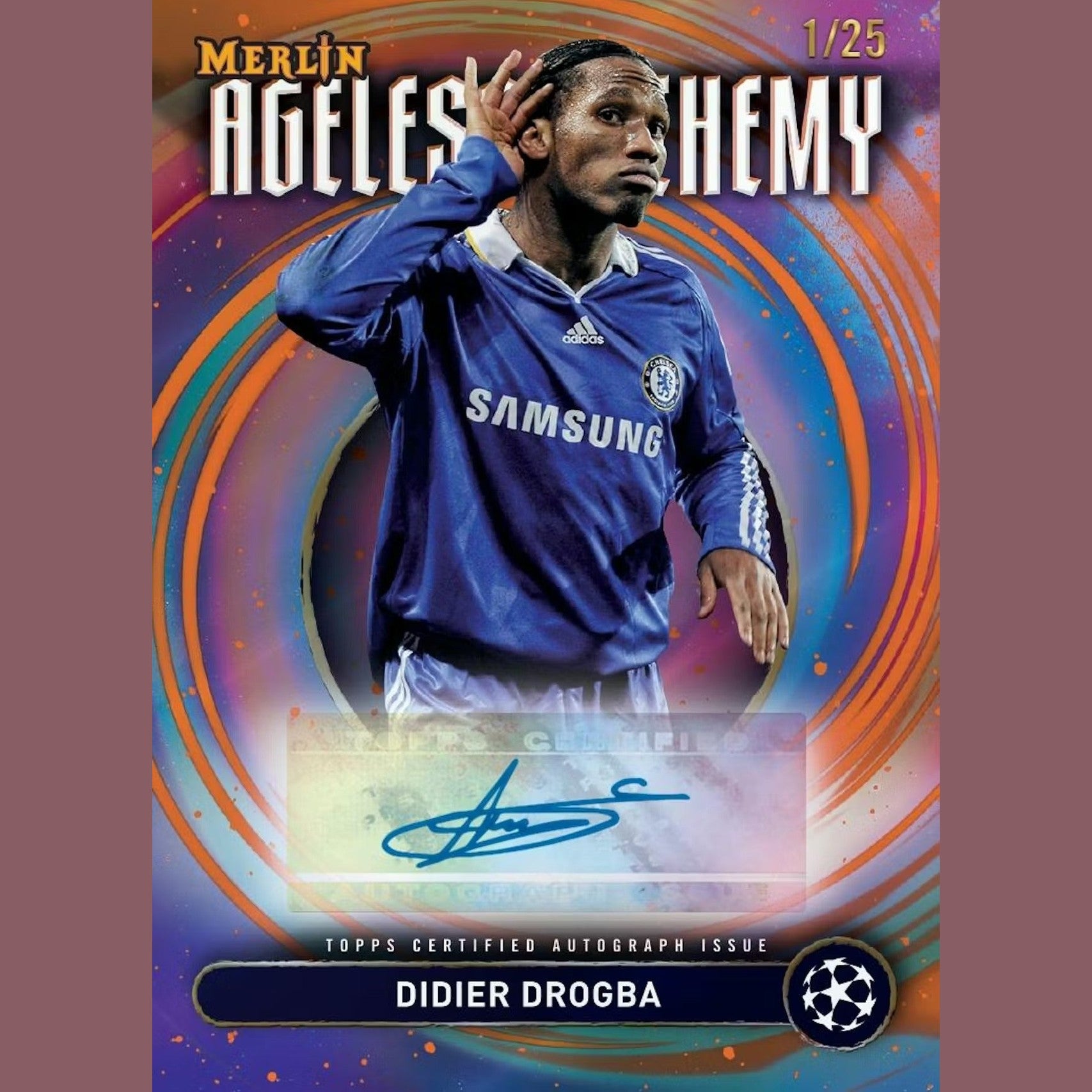 2024-25 Topps Chrome Merlin UEFA Club Competitions Soccer Blaster Box