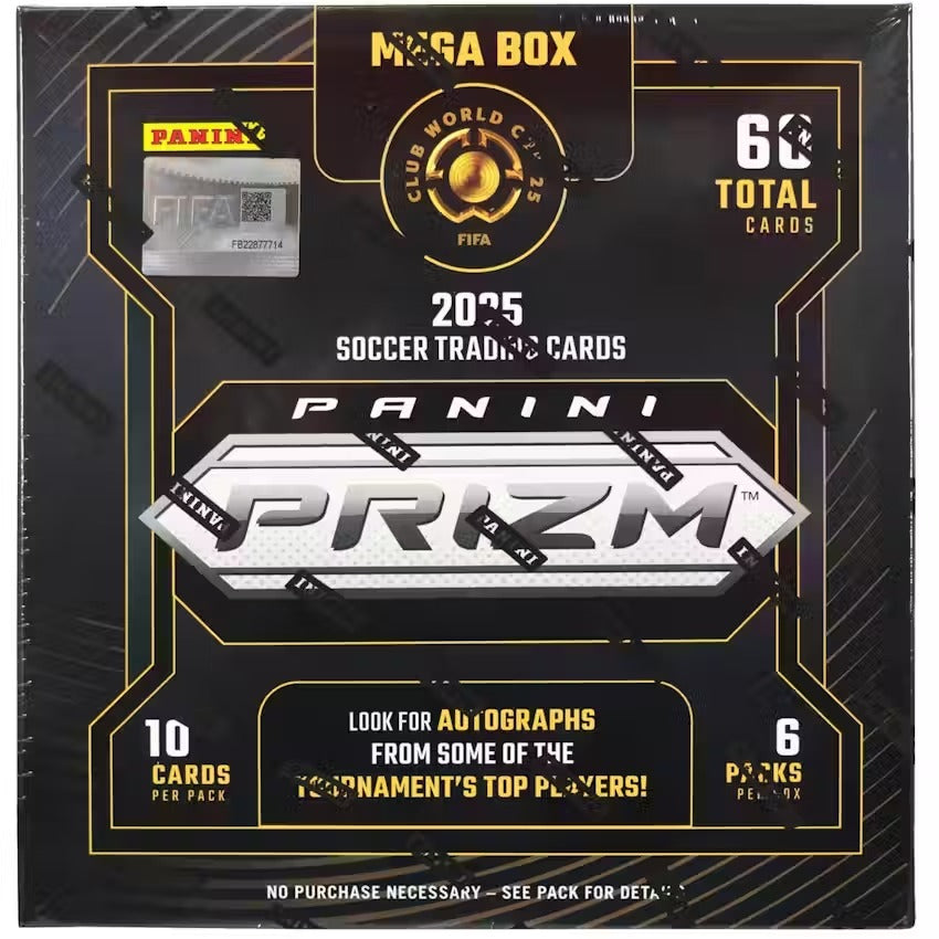 2025 Panini Prizm FIFA Club World Cup Soccer Hobby Mega Box