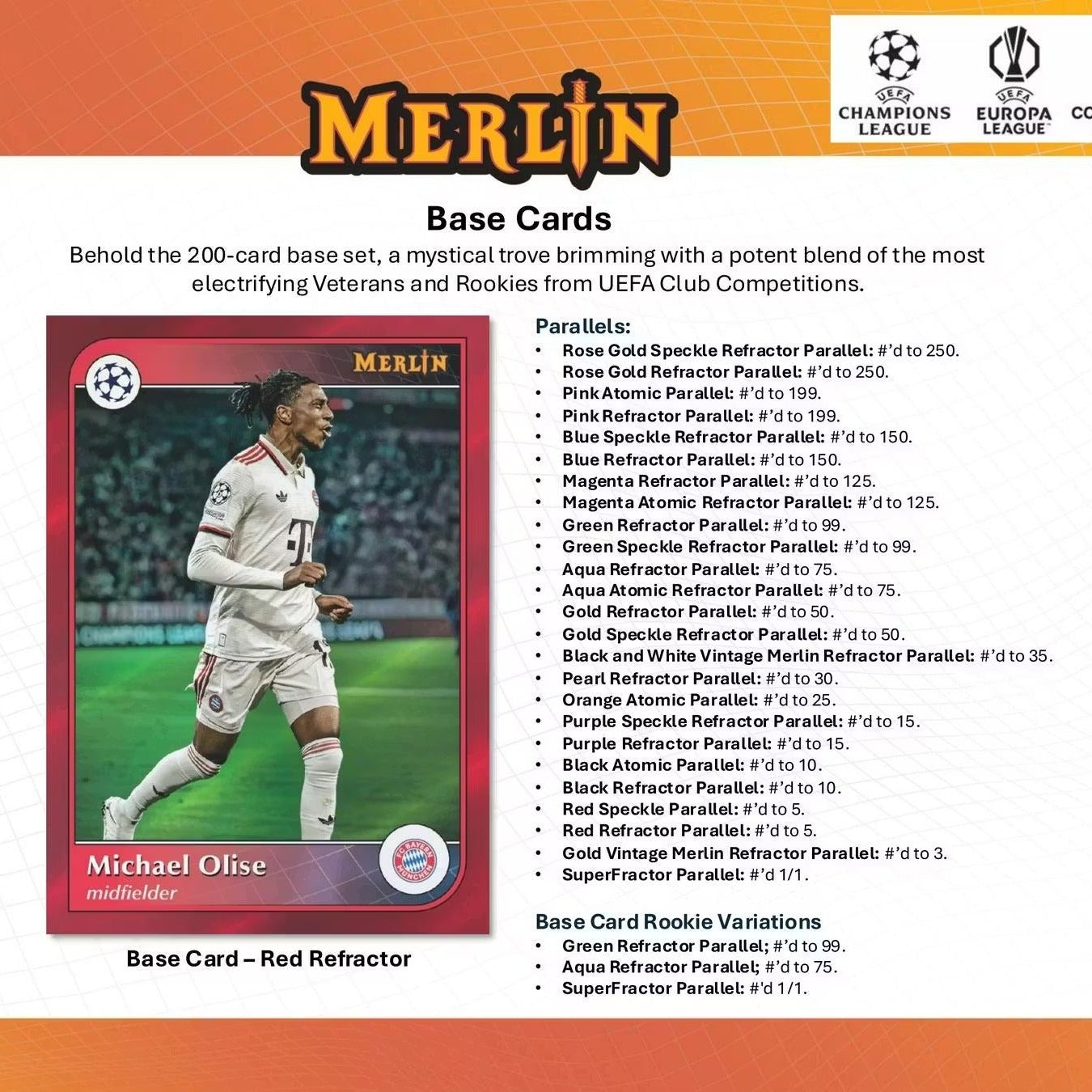 2024-25 Topps Chrome Merlin UEFA Club Competitions Soccer Blaster Box