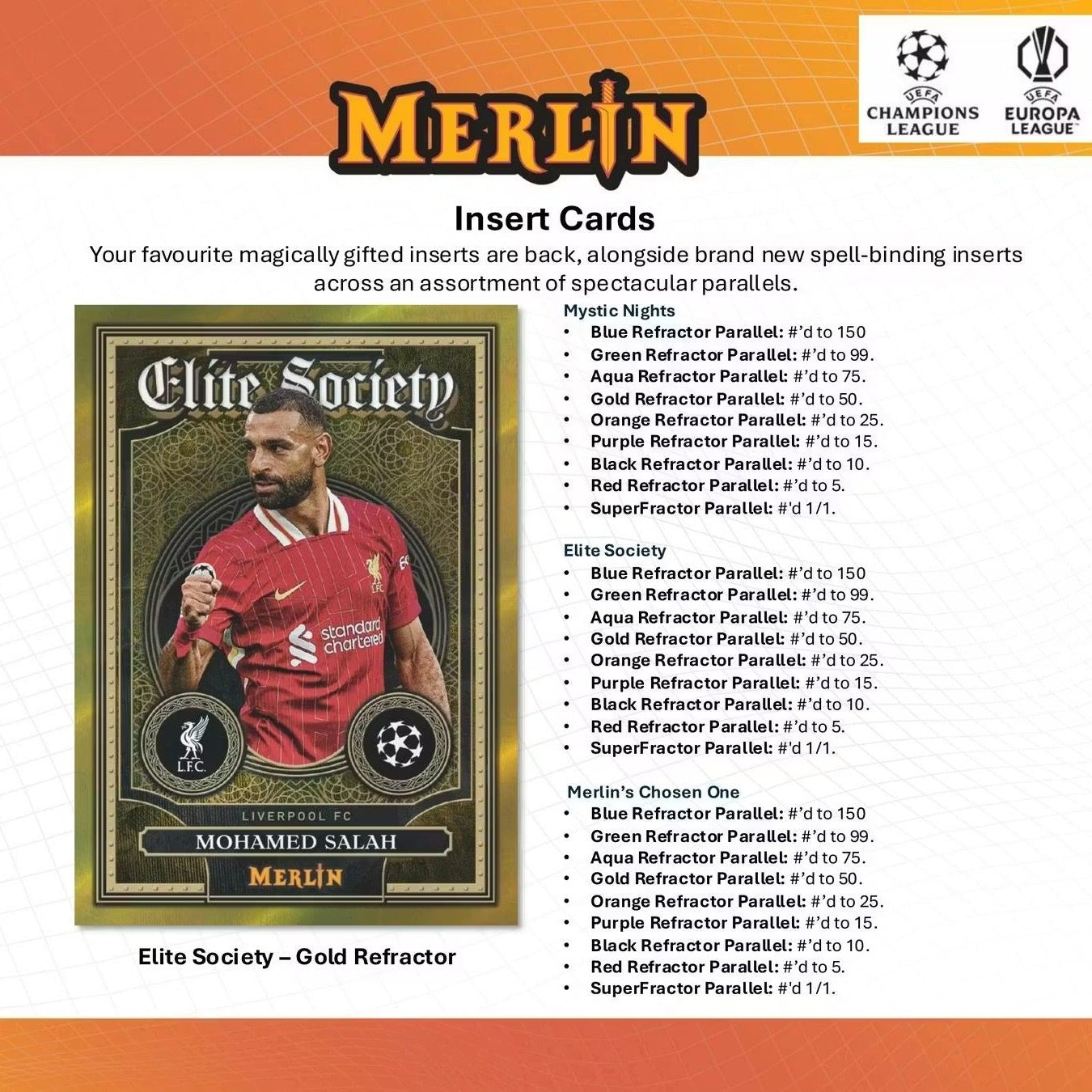 2024-25 Topps Chrome Merlin UEFA Club Competitions Soccer Blaster Box
