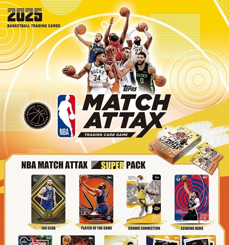 2025-26 Topps Match Attax NBA Basketball Super Pack Edition Box