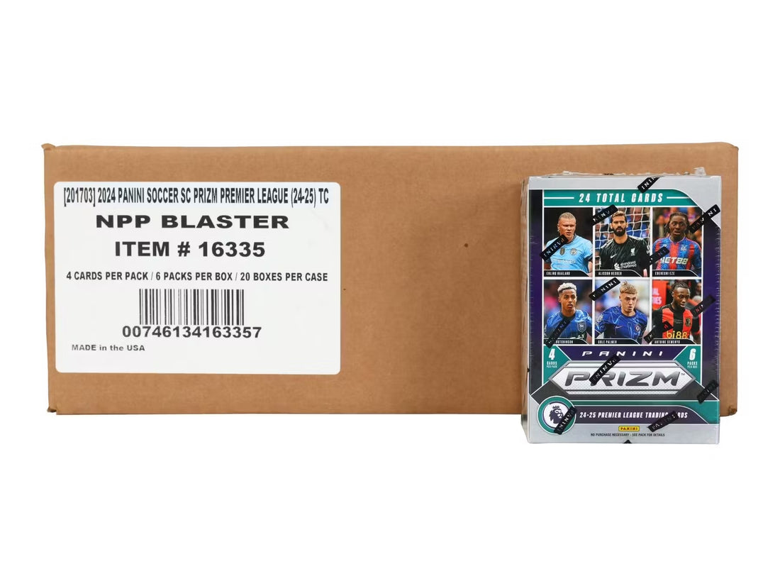 24/25 Panini Prizm Premier League EPL Soccer Blaster (Pink Mosaic Prizms!) 20-Box Case