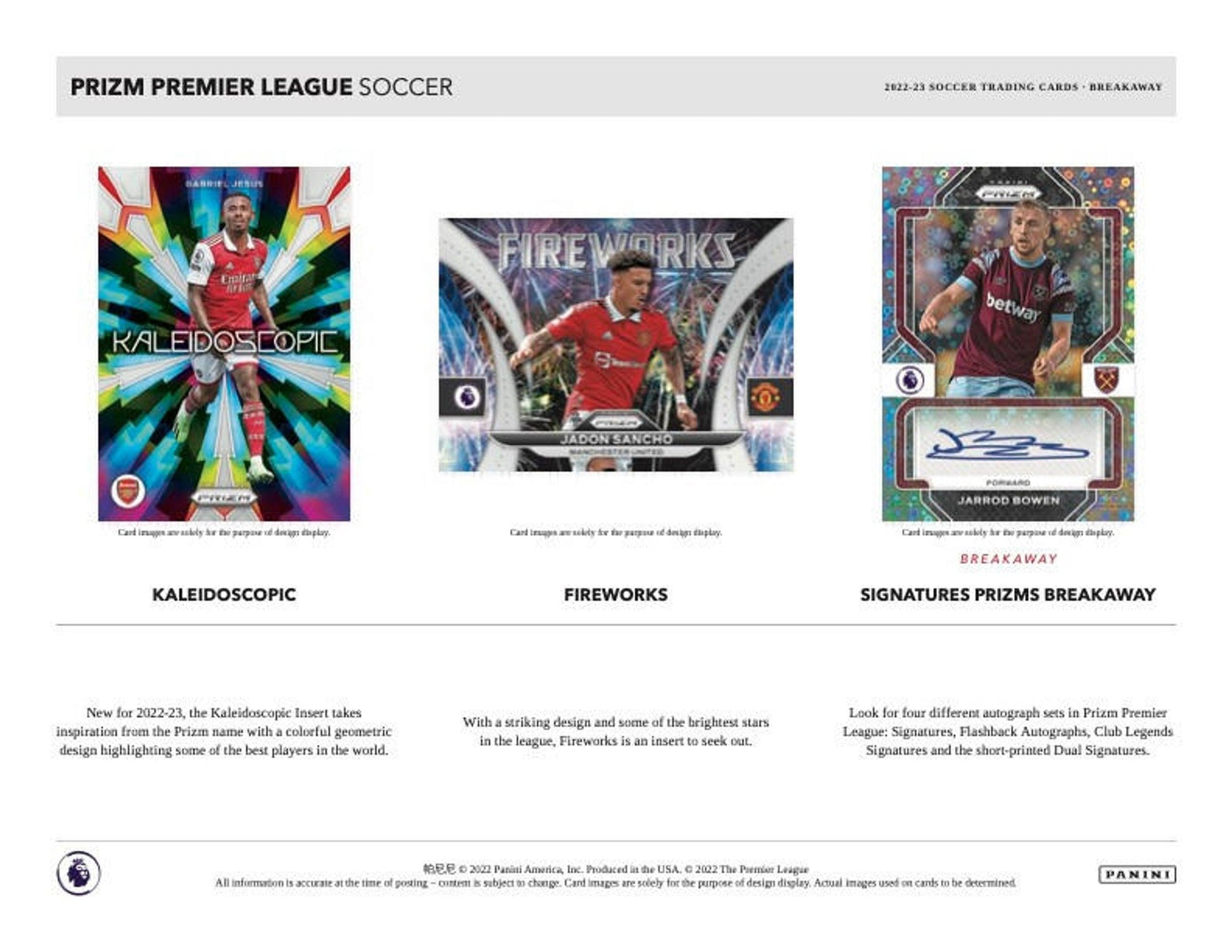 2022-23 Panini Prizm Premier League Hobby H2 Breakaway Soccer Box 