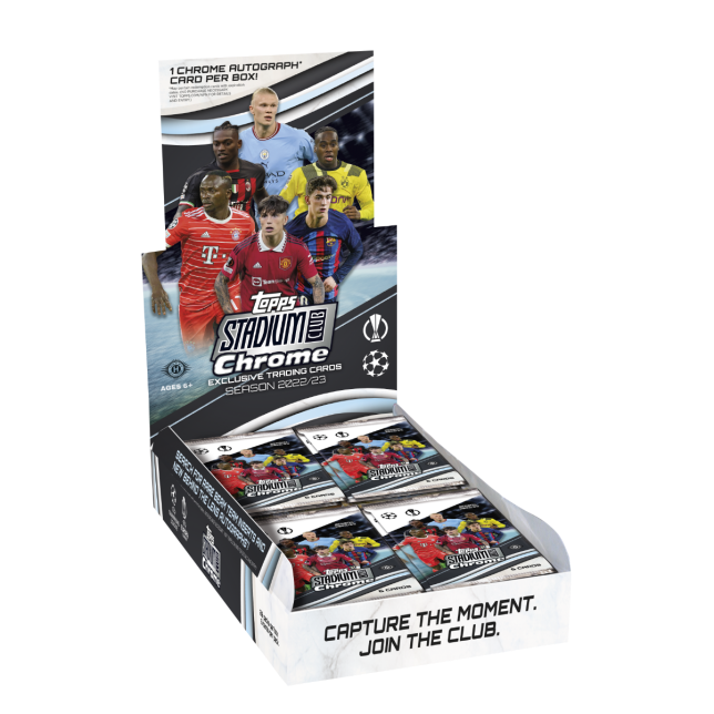 22-23 Topps UEFA UCC Stadium Club Chrome Hobby Box Soccer Trading Cards