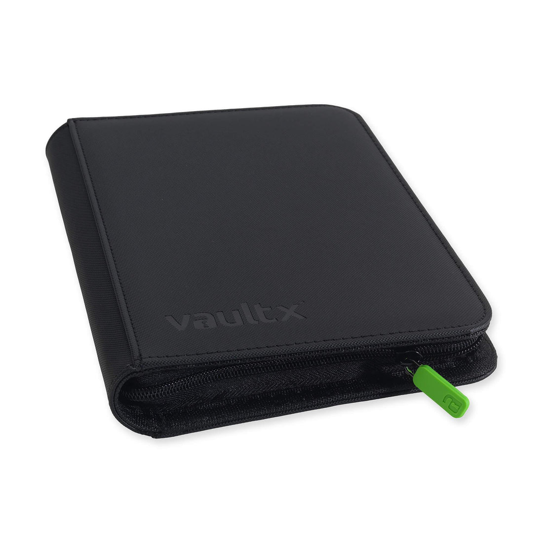 Vault X Premium Exo-Tec® 4 Pocket Zip Card Binder - Black 