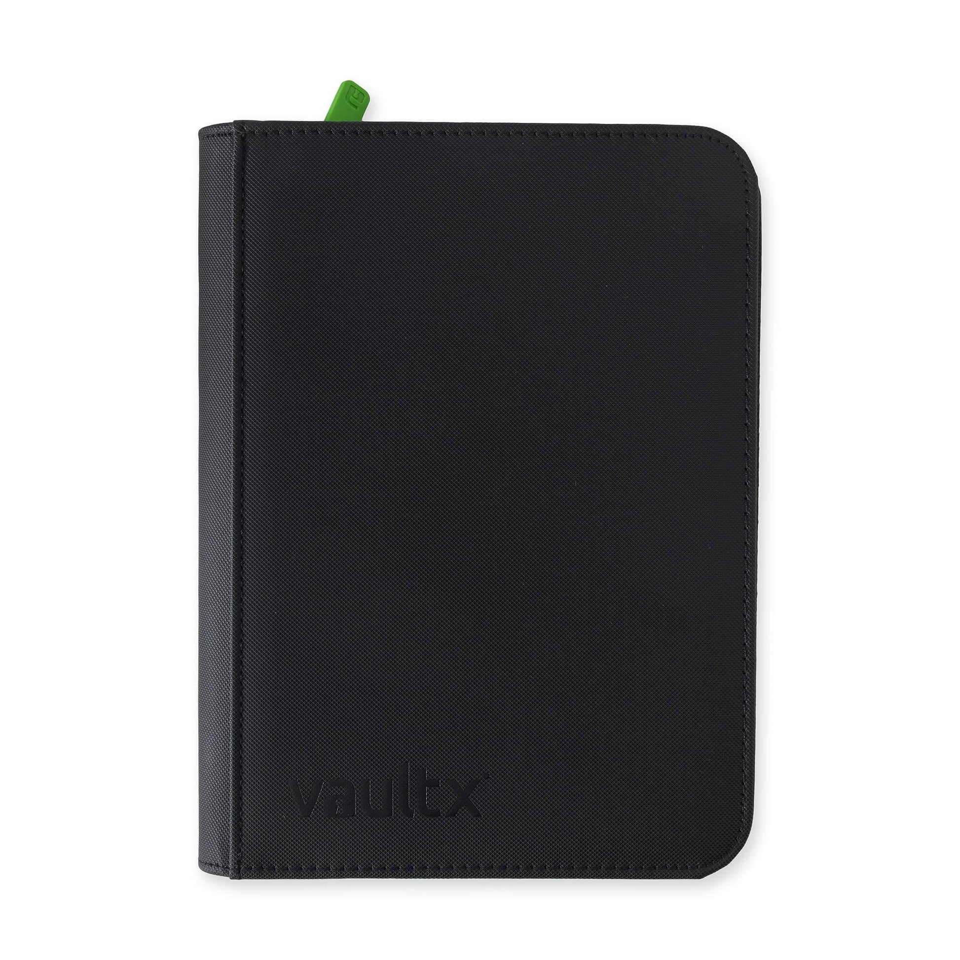 Vault X Premium Exo-Tec® 4 Pocket Zip Card Binder - Black 