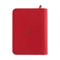 Vault X Premium Exo-Tec® 4 Pocket Zip Card Binder - Red 