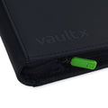 Vault X Premium Exo-Tec® 4 Pocket Zip Card Binder - Black 