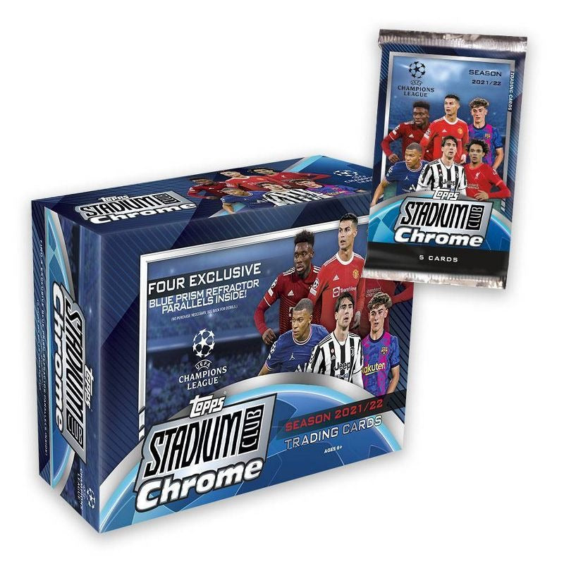 2021-22 Topps UEFA Champion League Stadium Club Chrome Trading Cards Mega Box